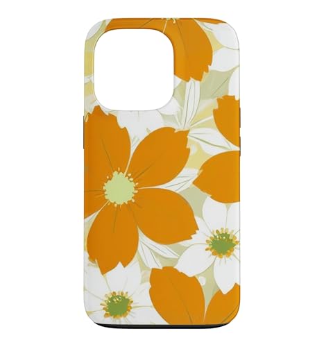 �I�����W �f�C�W�[ �t���[���� ���邢�� �t���[���� �X�}�z�P�[�X iPhone 13 Pro �p