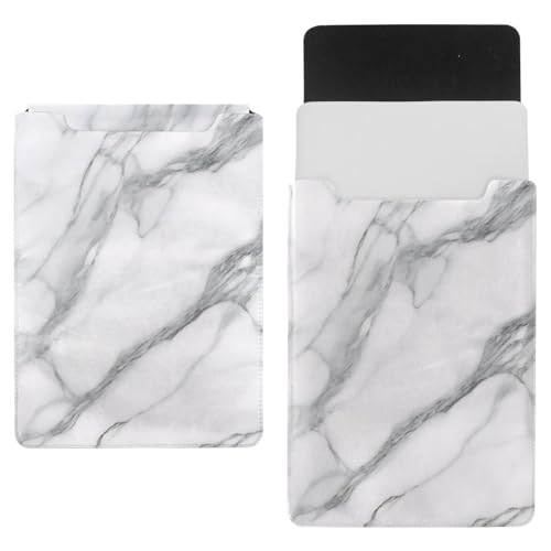 Funda para portátil de 35 x 25,9 cm con acabado elegante de mármol gris