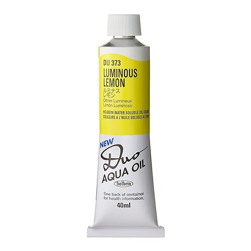Holbein Duo Watersoluble Oil Colors - Luminous Lemon - 40ml Tube