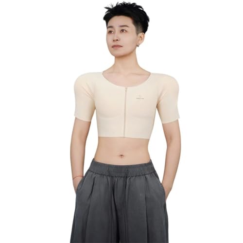 Faja pectoral para aplanar el busto con relleno muscular trans 6