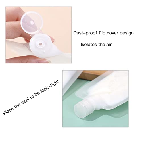 21Pieces Travel Portable Size Refillable Empty Squeeze Pouch Stand Up Spout Pouch Refillable Empty Squeeze Pouch for Lotion,Shampoo,Face Cream,Squeezable Bags ,Leakproof (30 ml, 50 ml, 100 ml)