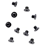 Deal4GO 10-Pack M3 x 3 mm Phillips Flat-Head Screw Replacement for Laptop Bottom case 2.5-inch SATA Hard Drvie SSD Screws (Black)