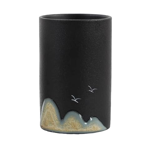 Porte-crayon en céramique de style chinois et rangement multifonctionnel de bureau