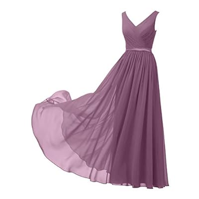 mauve bridesmaid dresses long