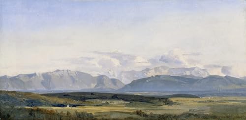 Paysage des contreforts près de Murnau affiche sur toile pour habiller un grand mur vide de bureau