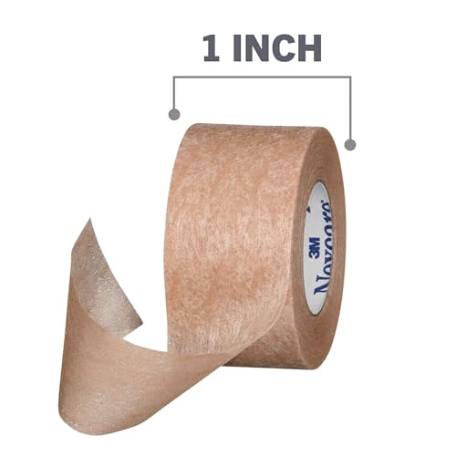 image for Nexcare Gentle Paper Tan Skin Tape, 1 in x 10 yd, Non-Irritating, Disc