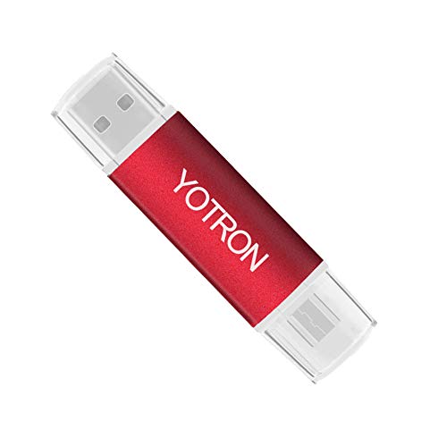 OTG Flash Drive-USB Memory Stick for Computers Android Flash Drive 32 GB USB Flash Drives Metal USB Thumb Drives Colorful USB Stick Pen Drive 32 GB Water&Shcok Resistant Frosted by YOTRON