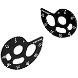 TUSK Racing Axle Blocks Black Compatible with Yamaha TW200 1999-2025