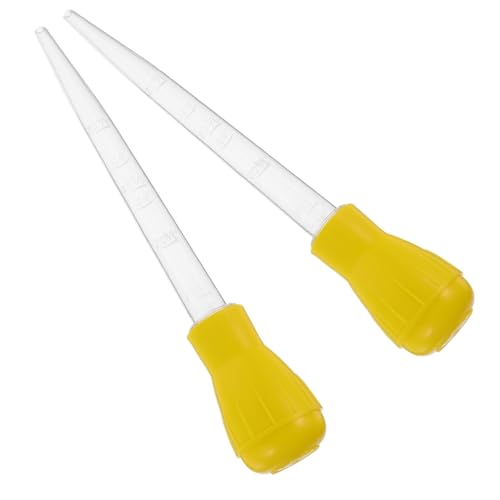 STOBAZA 2pcs Grilled Food Baster Barbecue Oil Applicator Meat Baster Suction Baster Essential Kitchen Tool for Bbq Cooking Pancakes