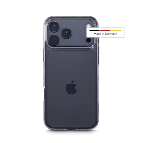 Hama Coque pour iPhone 17 Pro Max (Coque de Protection arrière, Anti-Rayures, Protection supplémentaire pour l'appareil Photo et l'écran, Compatible avec Le Chargement sans Fil, Transparente, Fine