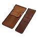BIBABLYKE Leather Pen Holder Brown Fountain Pen Pencil Holder Handmade Ballpoint Pen