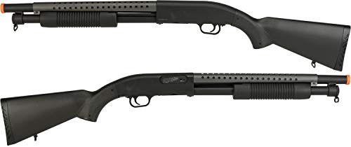 Evike Airsoft - De M.58A M.500 Tactical Heavy Weight Airsoft Pump Sh.otgu.n - Full St.ock #TOP2