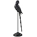 Produktbild GILDE Parrot Figur aus Aluminium - schwarz/matt - Vogel - Höhe 85 cm - Dekoration - Skulptur - Kunst - Wohnaccessoire