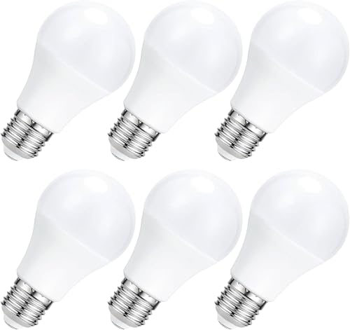 Bratek Lampadine LED E27 12W 1154lm, Forma A60, Attacco Standard 220V – Set da 6 Lampadine – Disponibili in Luce Calda, Naturale o Fredda (6pcs Luce Naturale)