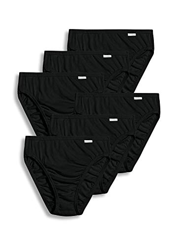Jockey Women's Underwear Plus Size Elance French Cut - 6 Pack, Black, 10 #TOP25