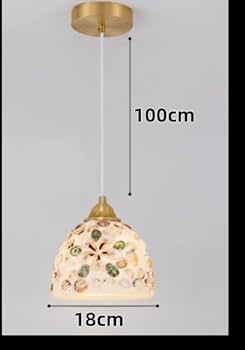 Amazon.co.jp : KY LEE ペンダントライト 貝殻 ガラス おしゃれ 丸