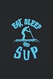  Notizbuch SUP board Stand-Up-Paddle Supboard Stehpaddeln Paddel Freizeitpaddler Supboarder: SUP-Surfer Notizbuch zum Eintragen von Paddelboarden ... und SUP Fahrten Planner für Stehpaddle