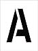 NMC National Marker Corp. PMC8-A Stencil, Letter A, 8 Inch