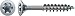 Produktbild SPAX-S Senkkopf Bremsrippen T-Star Plus T10 Teilgewinde WIROX, 1000 Stück 40-0191010300405