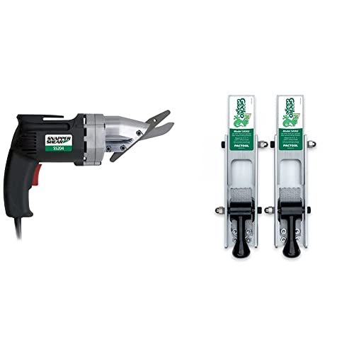 PacTool SS204 Snapper Shear - Power Cutter for Fiber Cement Siding - Professional Power Tools & PacTool SA902 Gecko Gauge Siding Mounting Kit, For 5/16-Inch Fiber Cement Siding Installation