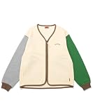 [クリフメイヤー] スウェット カーディガン 裏起毛 フルジップ ワンポイント メンズ LARGE カラフル