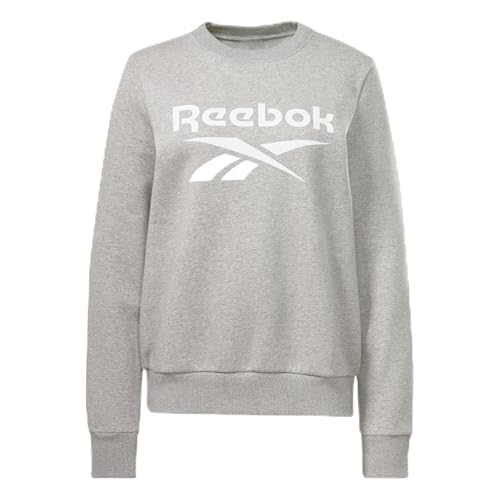 Image of Reebok IDENTITY BIG LOGO FLEECE CREW MGREYH Female TRAINING SWEATSHIRTS