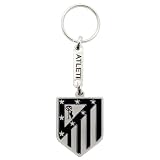 ms móvil shop Llavero Atlético de Madrid Metálico 40x30 mm Producto Oficial | Escudo del Club con Anilla Resistente | Accesorio para Llaves, Mochila o Regalo Aficionados | 30 g (Gris)