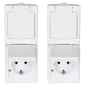 Kopp 2-Fach Aufputzsteckdose Standard IP44