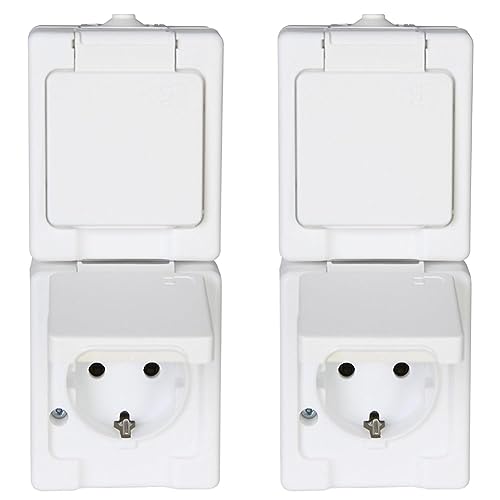 Kopp 2-Fach Aufputzsteckdose Standard IP44