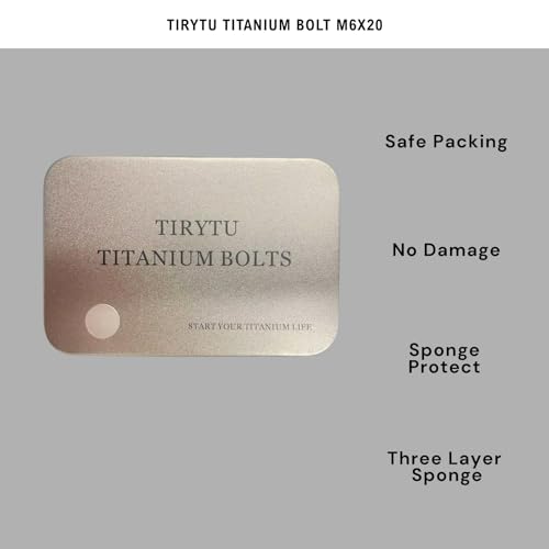 Image of Lightweight Titanium Bolts M6x20, Natural Color