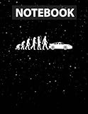  Automobile Car Evolution 911 Carrera Oldtimer Hot Hatch Notebook for Girls, Teens and Women  College Ruled, 130 pages, 8.5x11 in