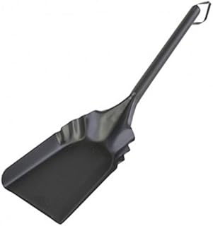 Rocky Mountain Goods Fireplace Ash Shovel Long - 20” - Heavy Gauge Steel - Heat Resistant Paint/Finish - Leather Hang Strap - Coal Shovel for Wood Stove (1)