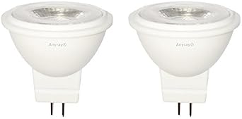 Anyray 2-LED 3W Light Bulbs MR11 12Volt Fiber Optic Christmas Trees Light Bulb 10W 12V Warm White