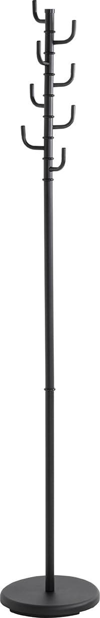 Porte-manteau en métal HAKU noir stable et compact de style moderne