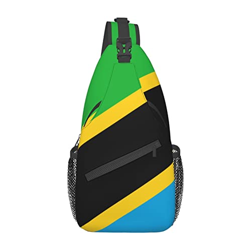 Mochila bandolera unisex estilo Tanzania negra miniatura 2