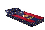 Saco nórdico Estampado con Cremallera y Bajera Ajustable del FC Barcelona, para Cama de 90x190/200)