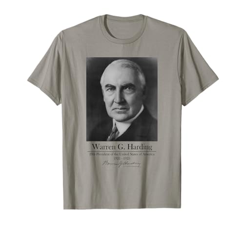 Photo de Portrait de Warren G. Harding - 29e président américain T-Shirt