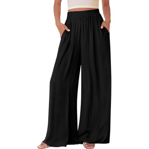 Pantalones casuales holgados para paseos veraniegos y oficina
