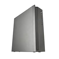 Tacens Anima ACSLIM500, MicroATX PC-Gehäuse, Slim Dual Horizontal oder Vertikal Design, TFX 500W Netzteil, Front mit Airflow-Gitter, Ultrakompakter Mini-Tower mit USB-C und USB 3.0, Schwarz – Ansicht 1