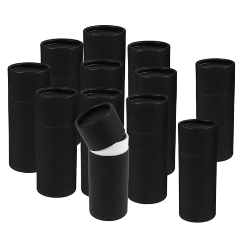 Tubos de papel negro para proteger botellas de aceite esencial de 50ml de la luz