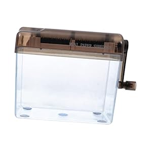 STOBOK Papierversnipperaar Krediet Versnipperaar Kantoor Versnipperaar Desktop Handvernietiger Versnipperaar Voor Kantoor Aan Huis Mini Handversnipperaar Huishouden Bureau A4 Buikspieren