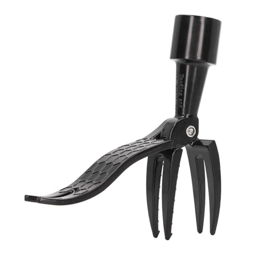 Extrator Automático de Ervas Daninhas e Pragas, Enxada de Pé, Preto