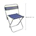 Lljsszr Portable Folding Stool Sturdy Metal Lightweight Fishing Chair Compact Outdoor