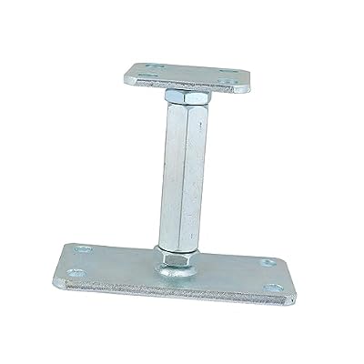 Housoutil Scaffold Screw Jack l Brackets Heavy Duty Hardware Brackets Adjustable Stand Metal Holder Heavy Duty Shelves Industrial Base Industrial Support Leg Hardwares Accessories Leveling