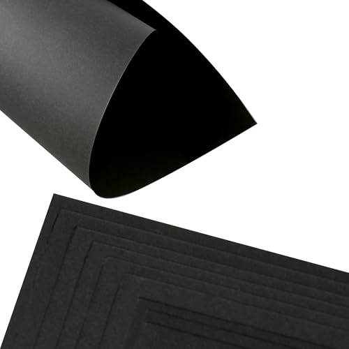 Black Cardstock - 12’’ x 12’’ 85lb Cover Card Stock Paper Perfect for Scrapbooking, Crafts, Business Cards 30 Sheets 230g UAP05BK image 4