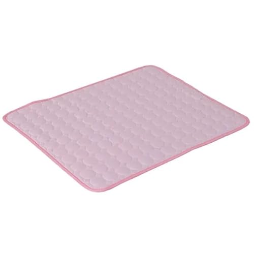 Tapete Gelado Para Cães e Gatos refrigerador de Seda Premium (Rosa, 70x55cm)
