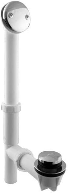 Tubular Tip Toe Bath Waste - Powder Coat Flat Black