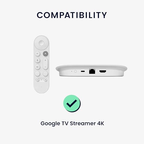 kwmobile Zestaw pilotów kompatybilny z Google TV Streamer 4K - pilot i etui na urządzenie 2-częściowy zestaw - czarny