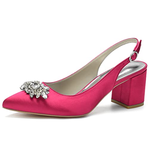 Chaussures en satin rose pour briller lors des mariages et soirées
