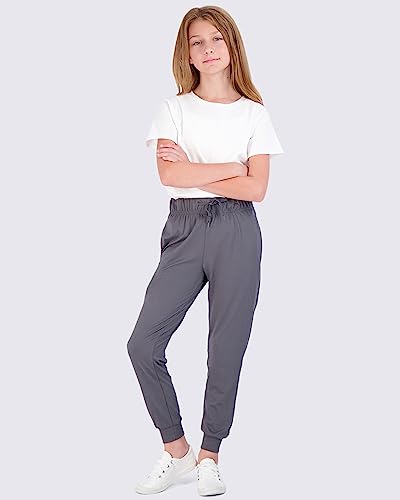 3 Pack:girls Lounge Joggers Soft Athletic Track Warmup Casual Sweatpants Clothes Little Sports Pajama Kids Clothing Youth Children Sweats Big Teen Running Elastic Pants Basketball-Set 8, M (10/12) #TOP3